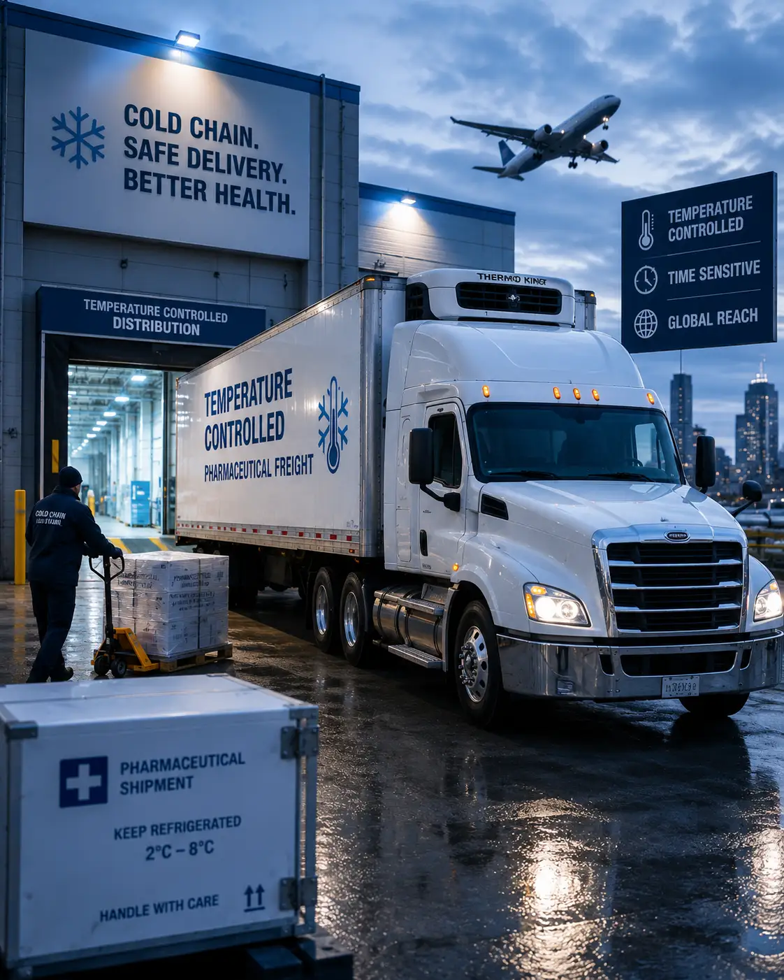 healthcare and pharmaceutical industries freight trucking and logistics service in Melbourne FL Yowell International