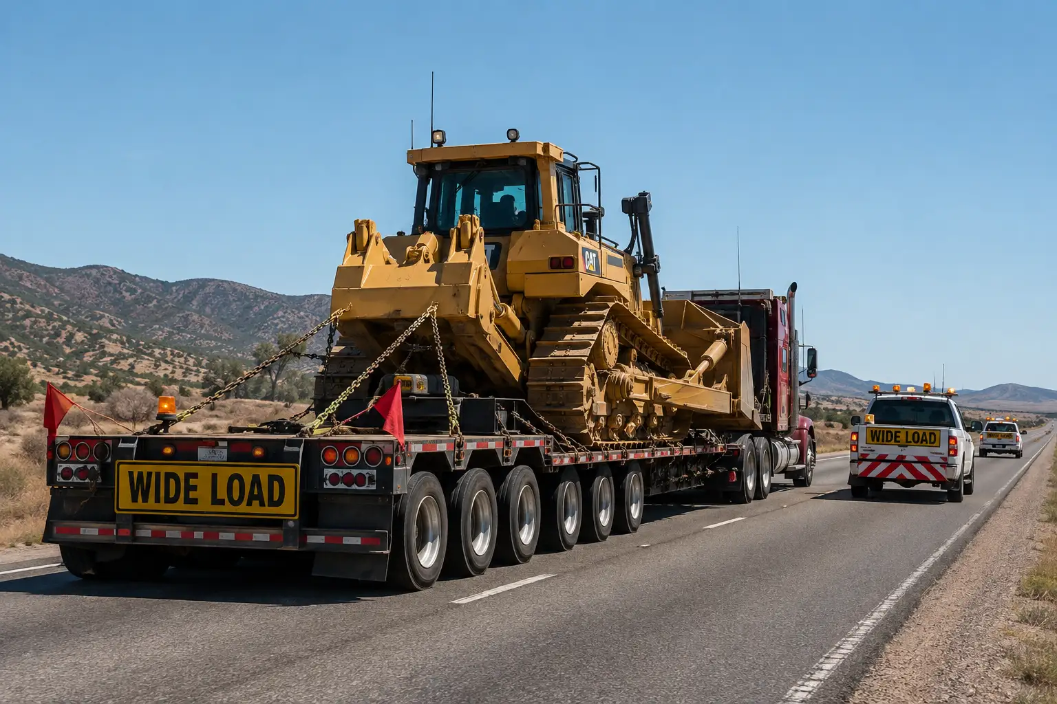 heavy-haul-project-cargo-transportation wide load safety service by Yowell International freight brokerage Melbourne FL